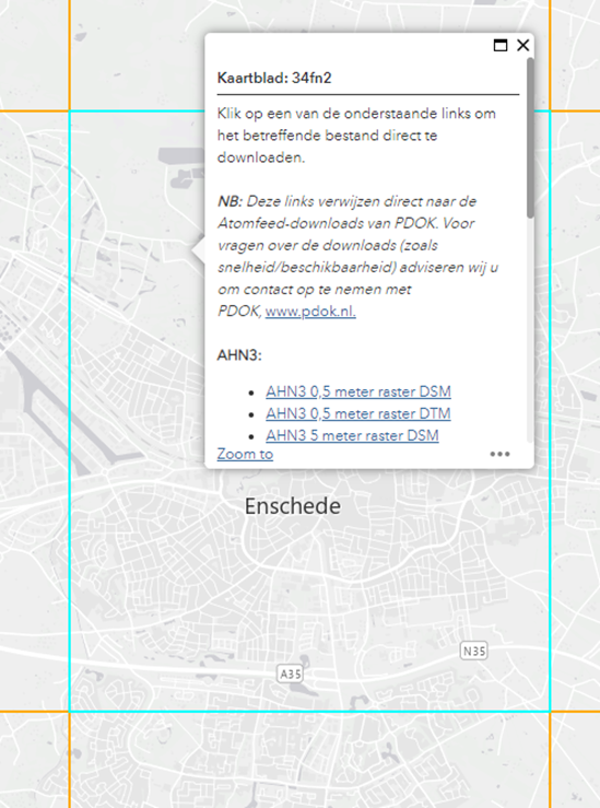 Selecting DSM 0.5 meter Raster